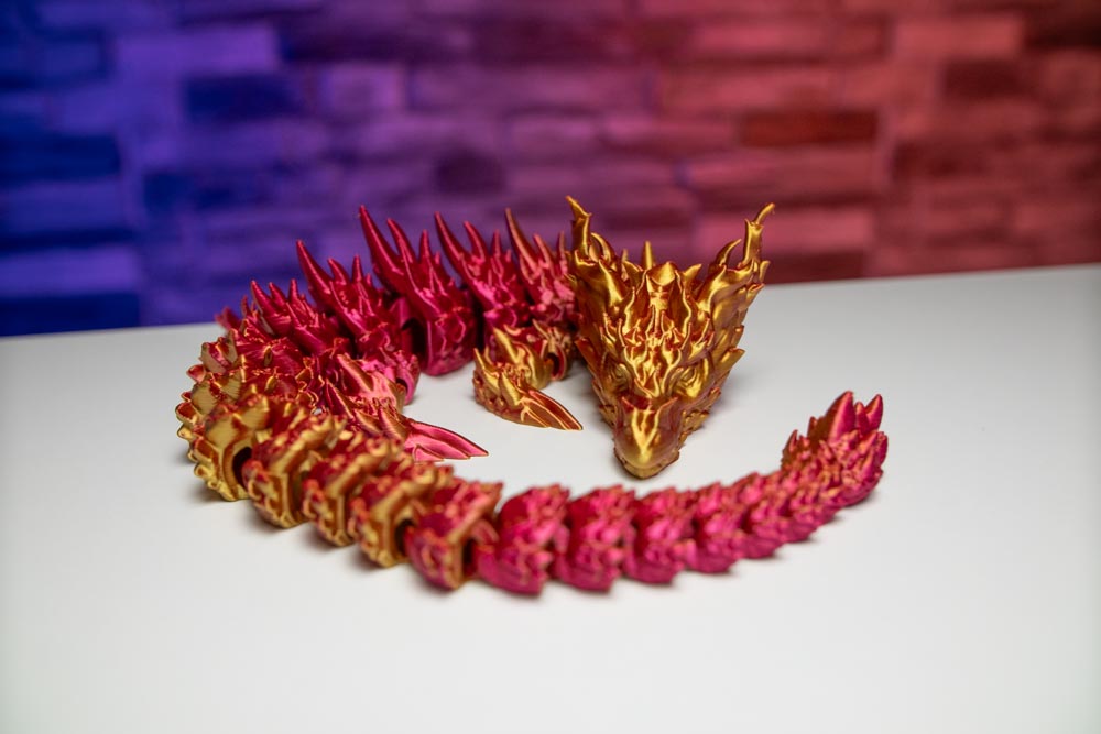 3D Print Articulated Desert Mama Dragon STL for download