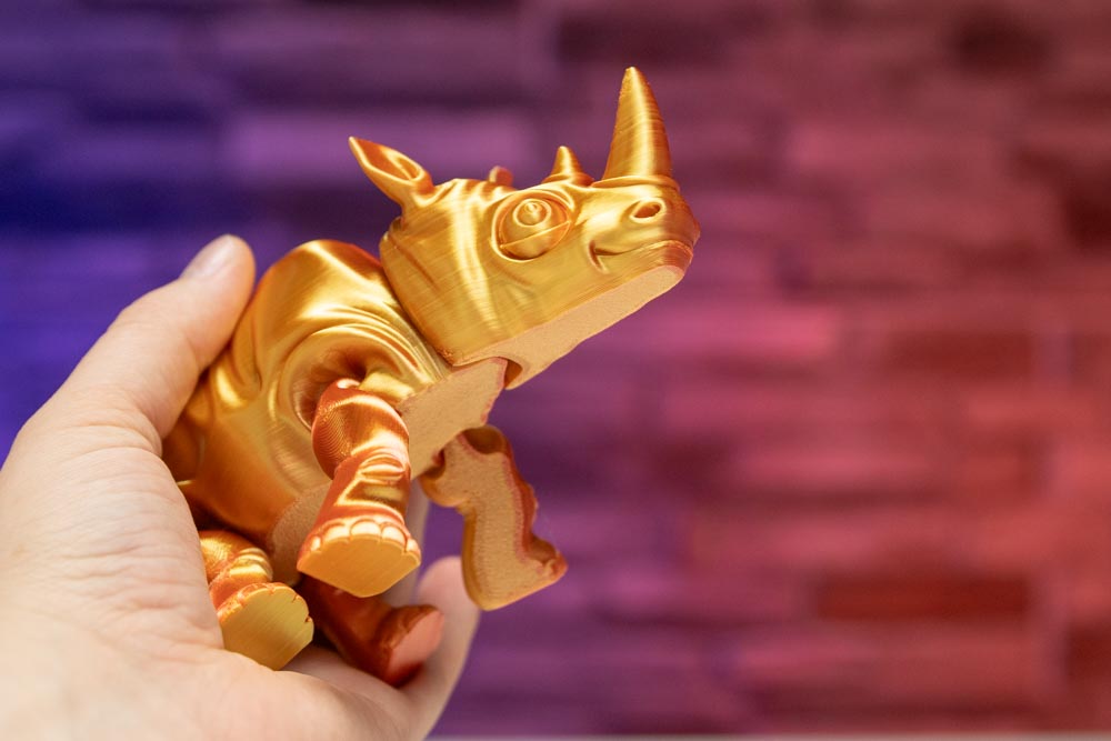 Articulated Rhino STL for download