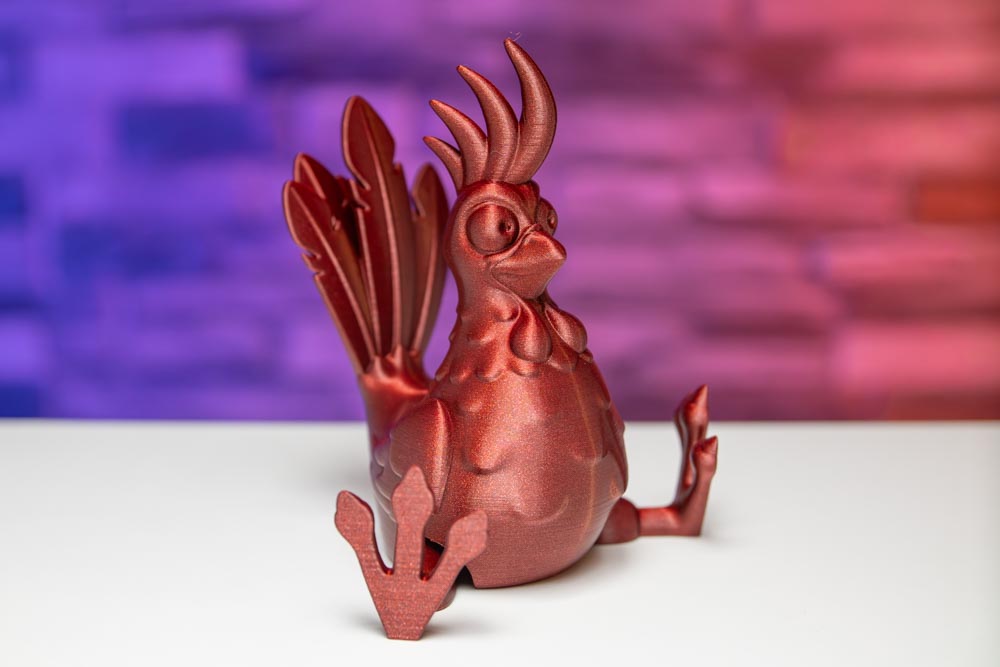 Articulated Rooster STL for download