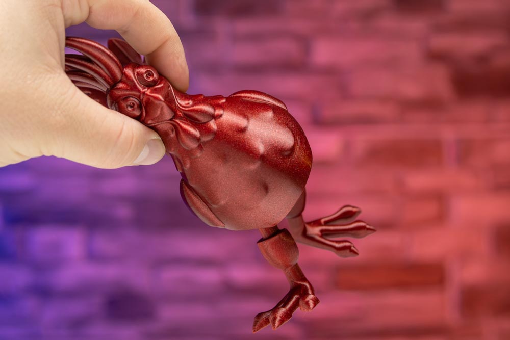 Articulated Rooster STL for download
