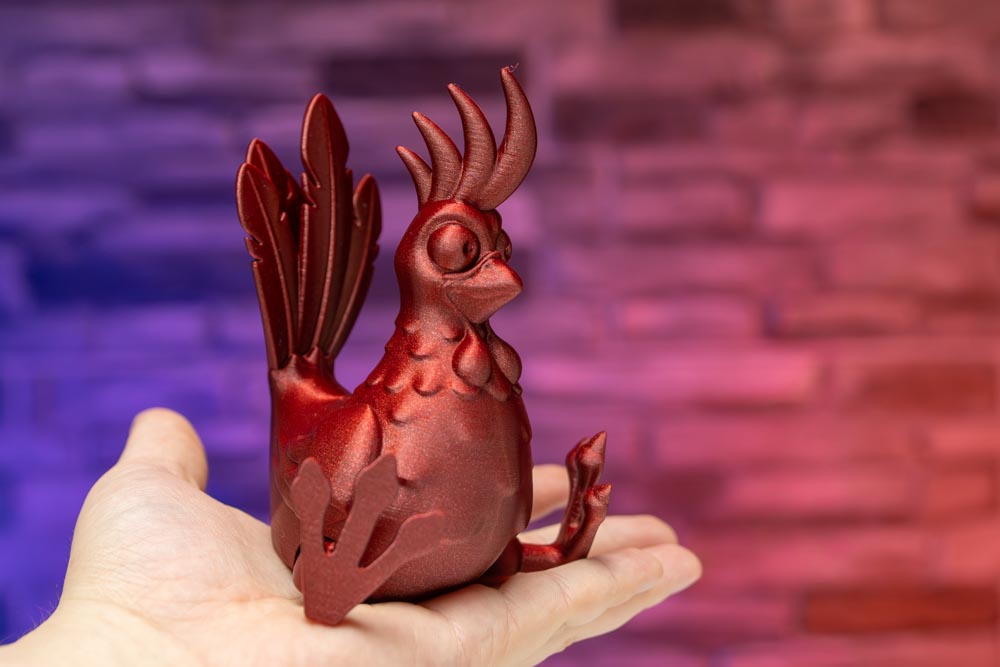 Articulated Rooster STL for download