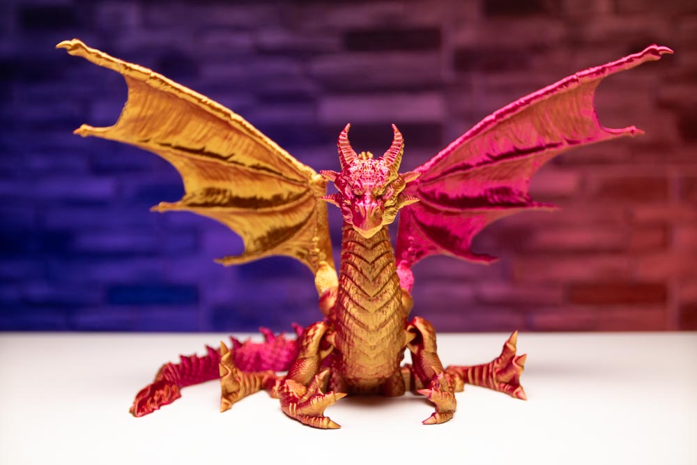 3D Printed Dragon with Wings