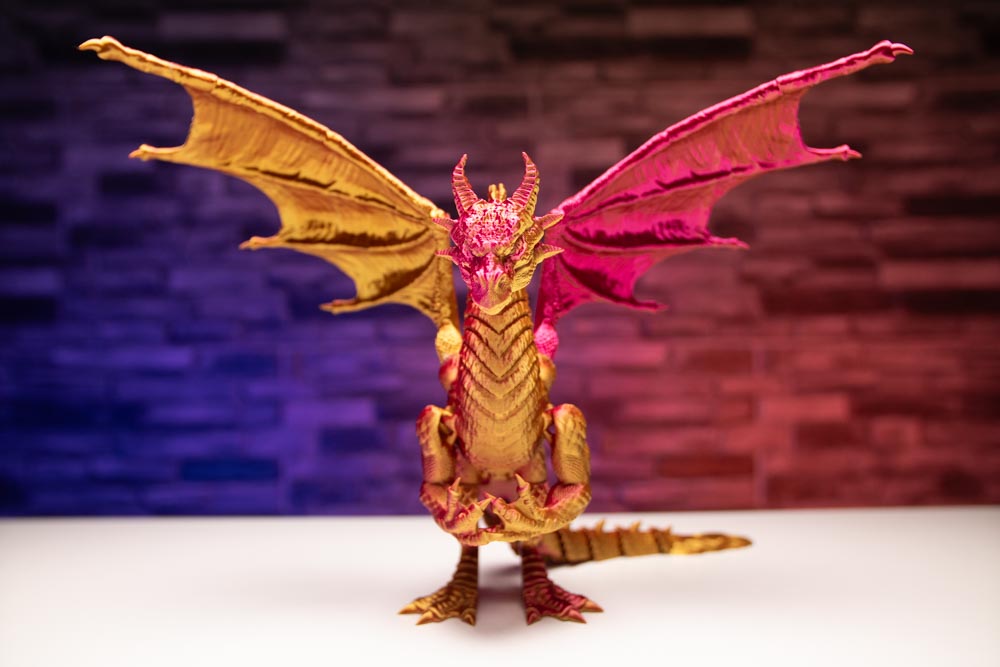 3D Printed Dragon with Wings