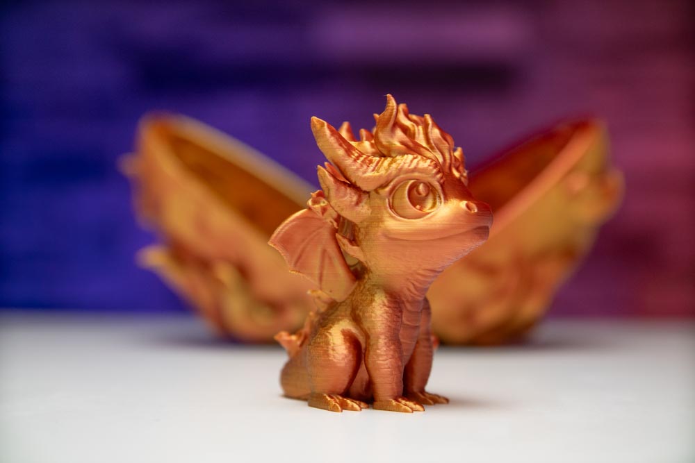 3D Printed Fire Dragon Egg