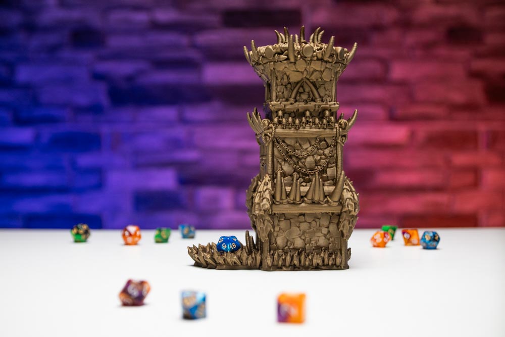 3D Printed Dice Tower