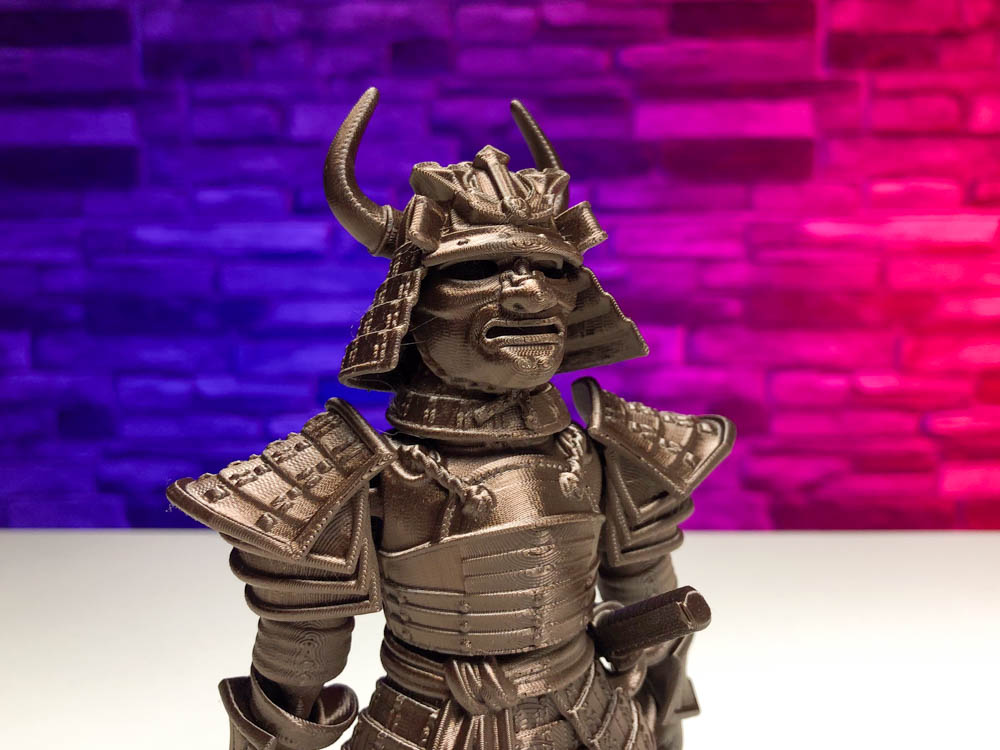 3D Print Articulated Dark Gold Samurai STL for download