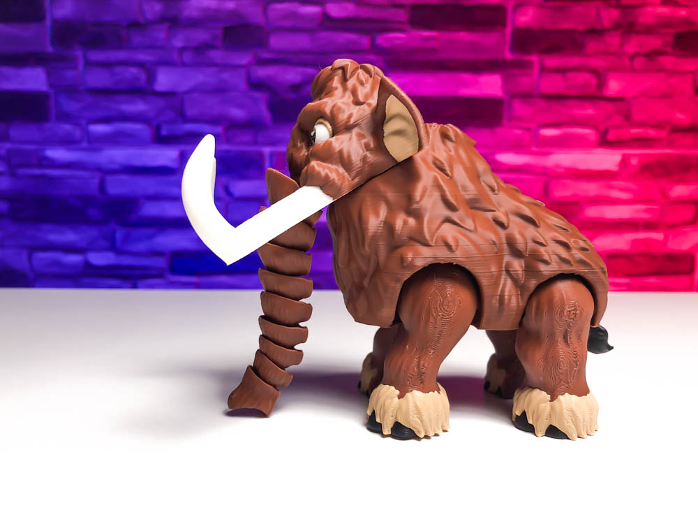 Articulated Elephant - Multicolor Mammoth STL for download