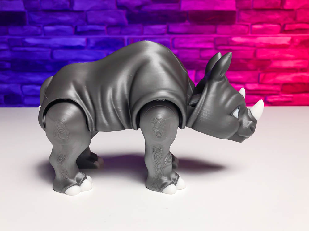 Articulated Multicolor Rhino STL for download