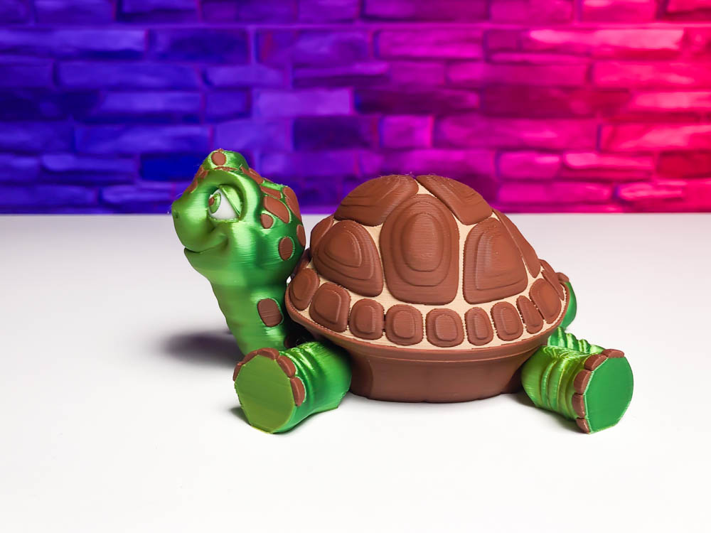 Articulated Multicolor Turtle