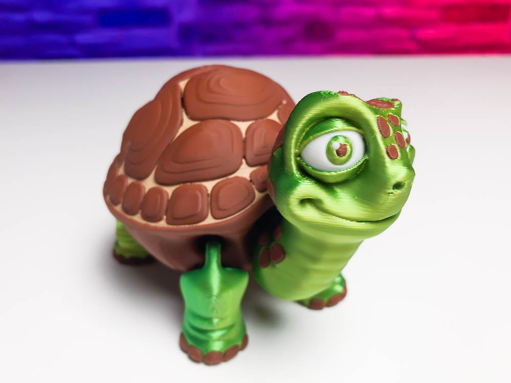 Articulated Multicolor Turtle