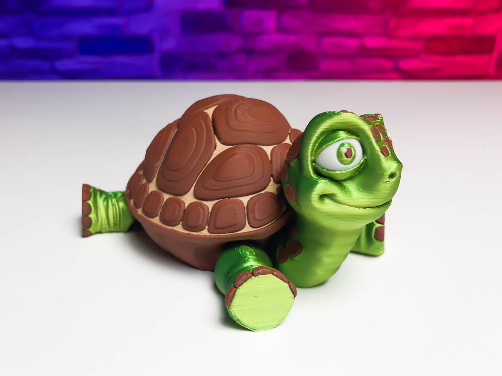 Articulated Multicolor Turtle STL for download