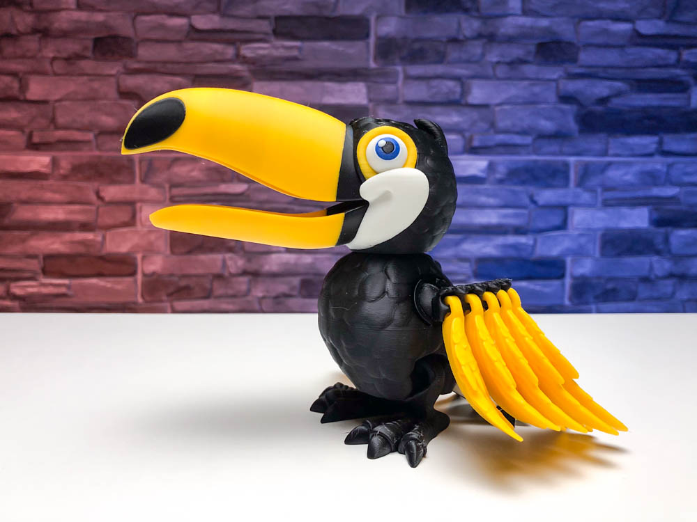Articulated Toucan Bird STL for download