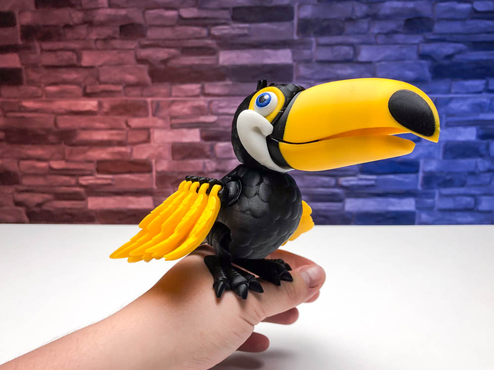 Articulated Toucan Bird STL for download