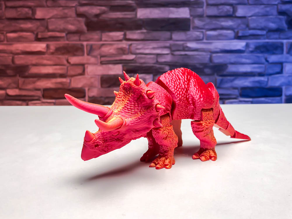 Articulated Triceratops Dinosaur