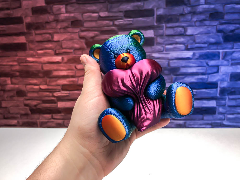 Multicolor Loving Bear Heart