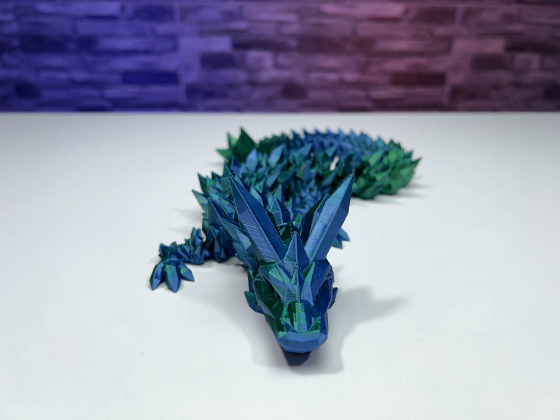 Flexi Crystal Dragon STL for Download