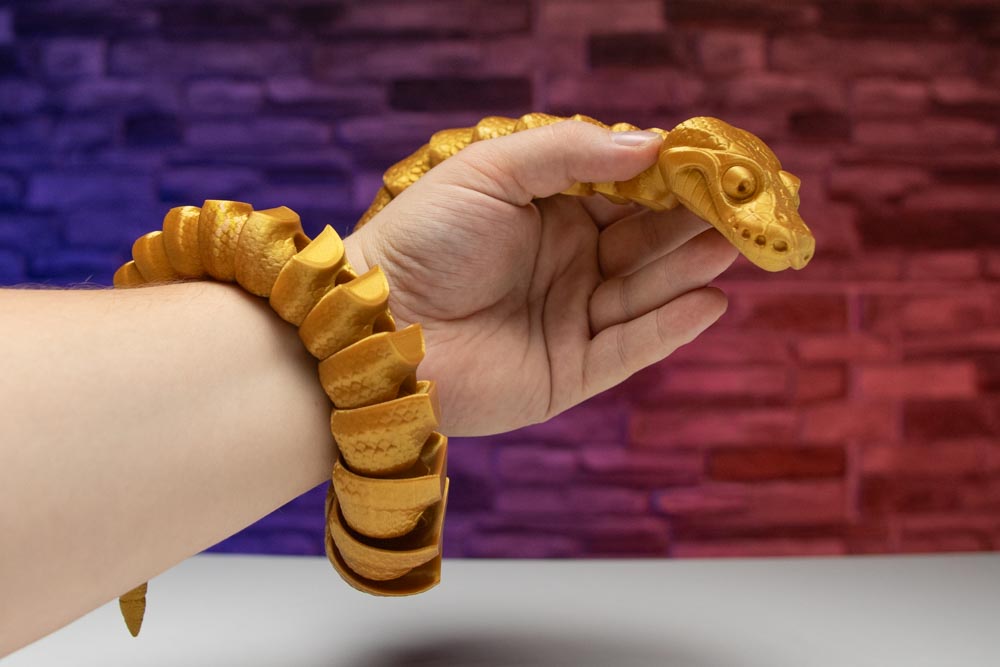 3D Printed Snake - Articulated Flexi Python
