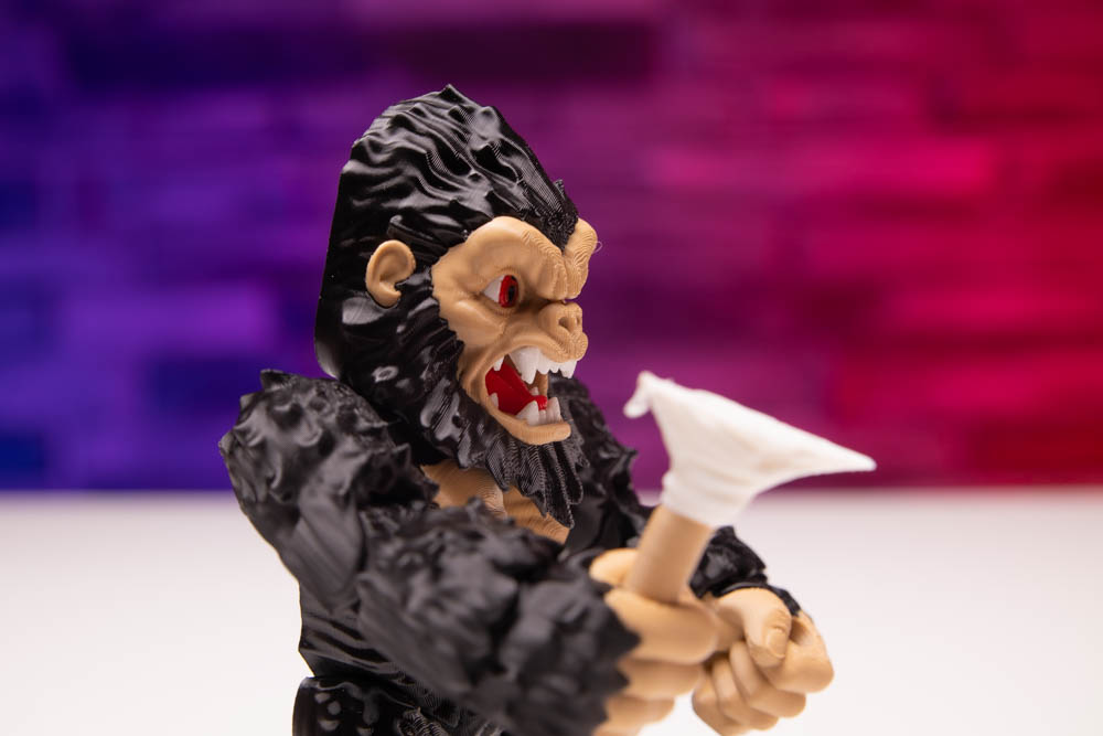 3D Print Multicolor Articulated Ape King STL for download