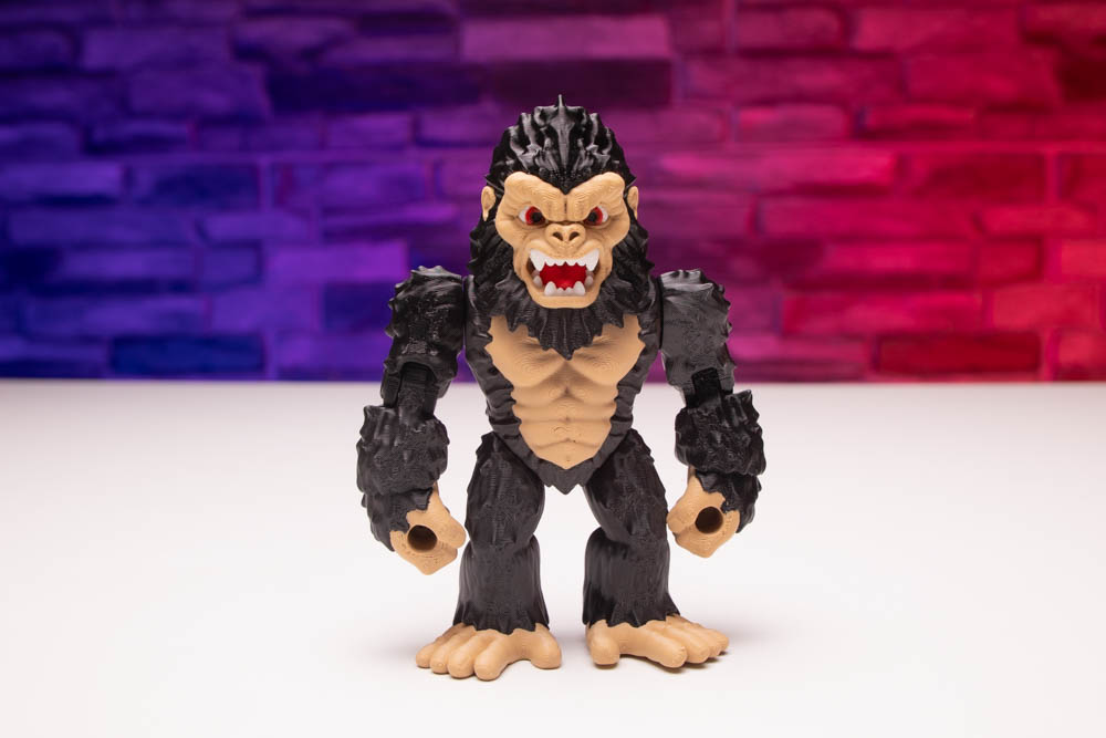 3D Print Multicolor Articulated Ape King STL for download