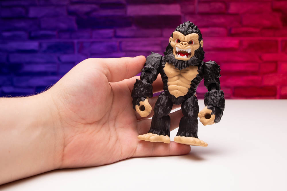 3D Print Multicolor Articulated Ape King STL for download