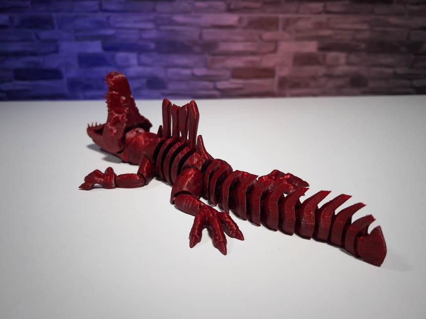 3D Printed Biting Spinosaurus