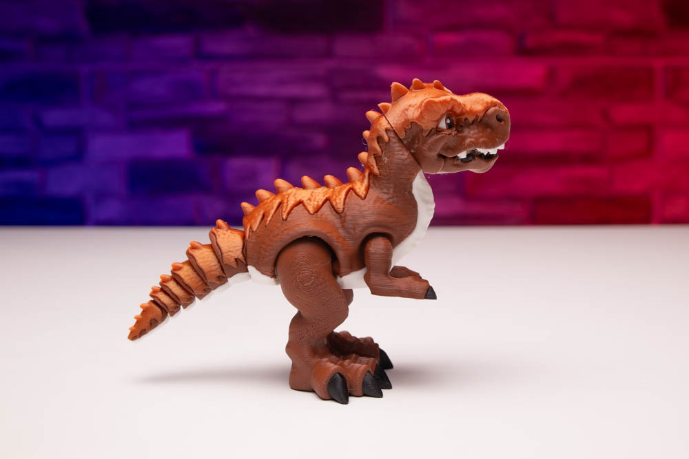 3D Print Multicolor Articulated T-Rex Dinosaur
