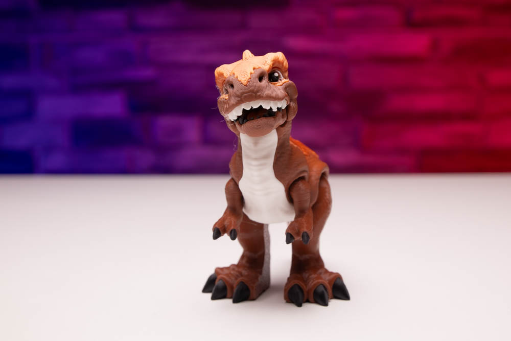 Multicolor Articulated T-Rex Dinosaur