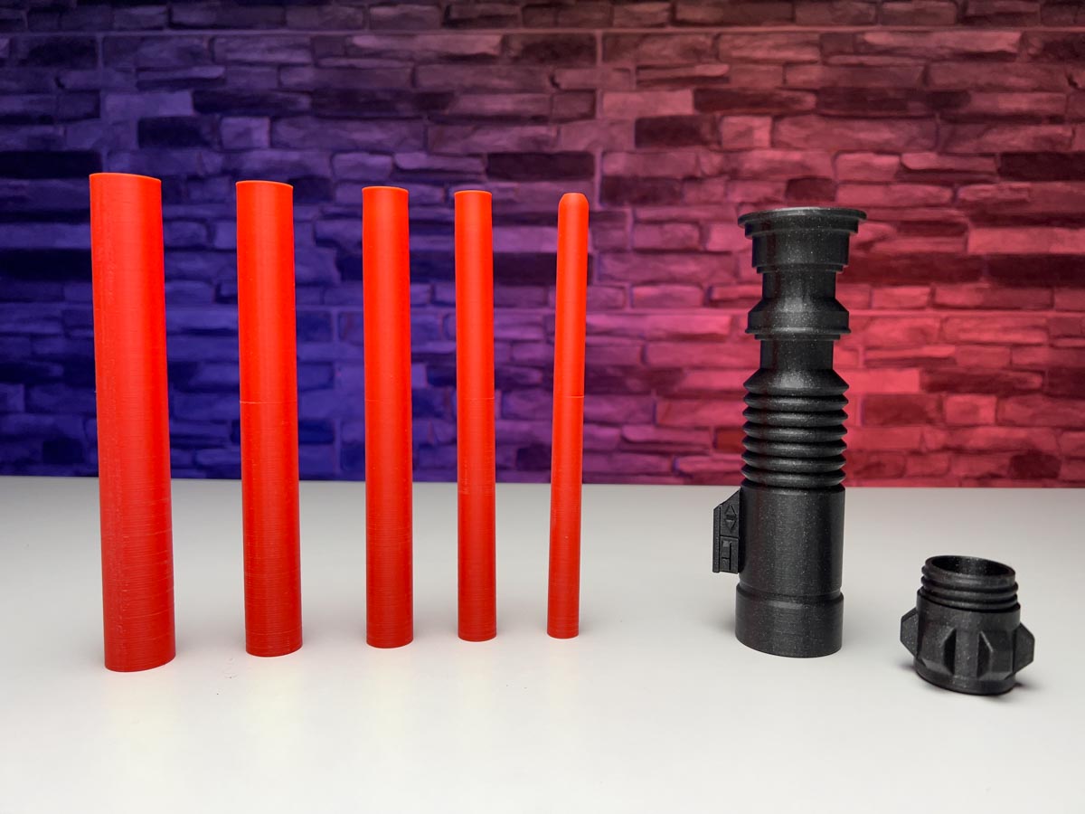 3D Printed Collapsing Lightsaber