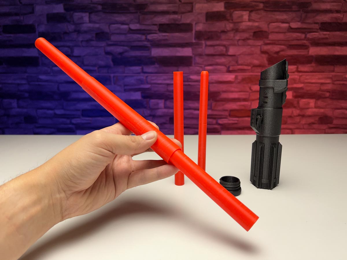 3D Printed Collapsing Sith Lightsaber