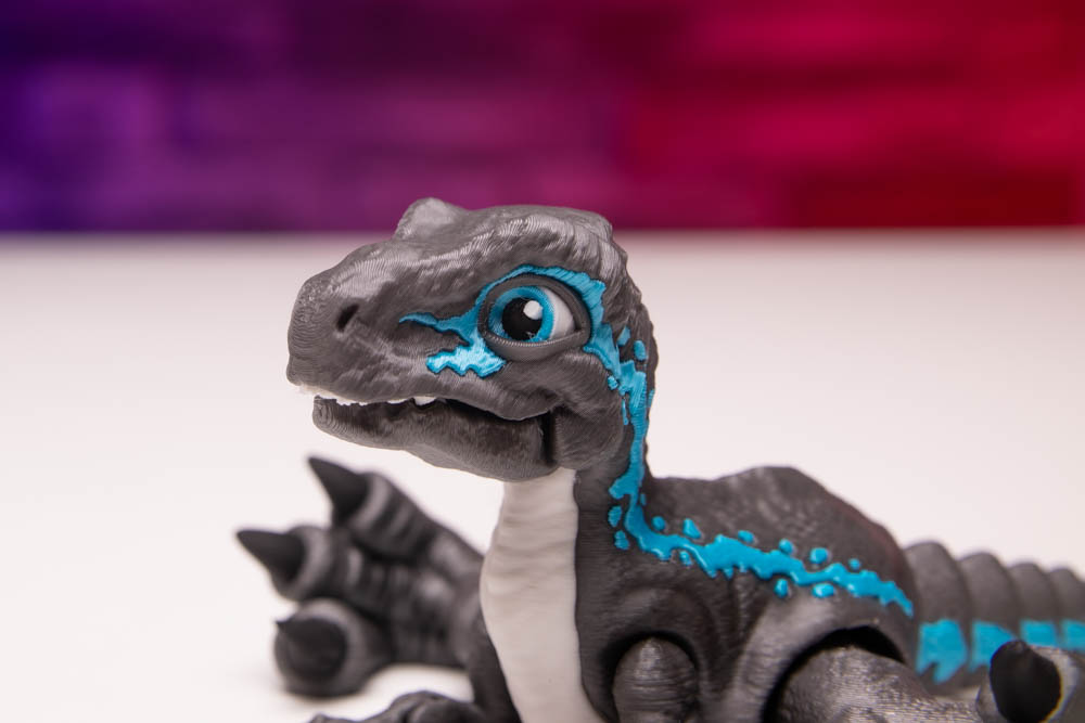 3D Print Multicolor Articulated Gray T-Rex STL for download