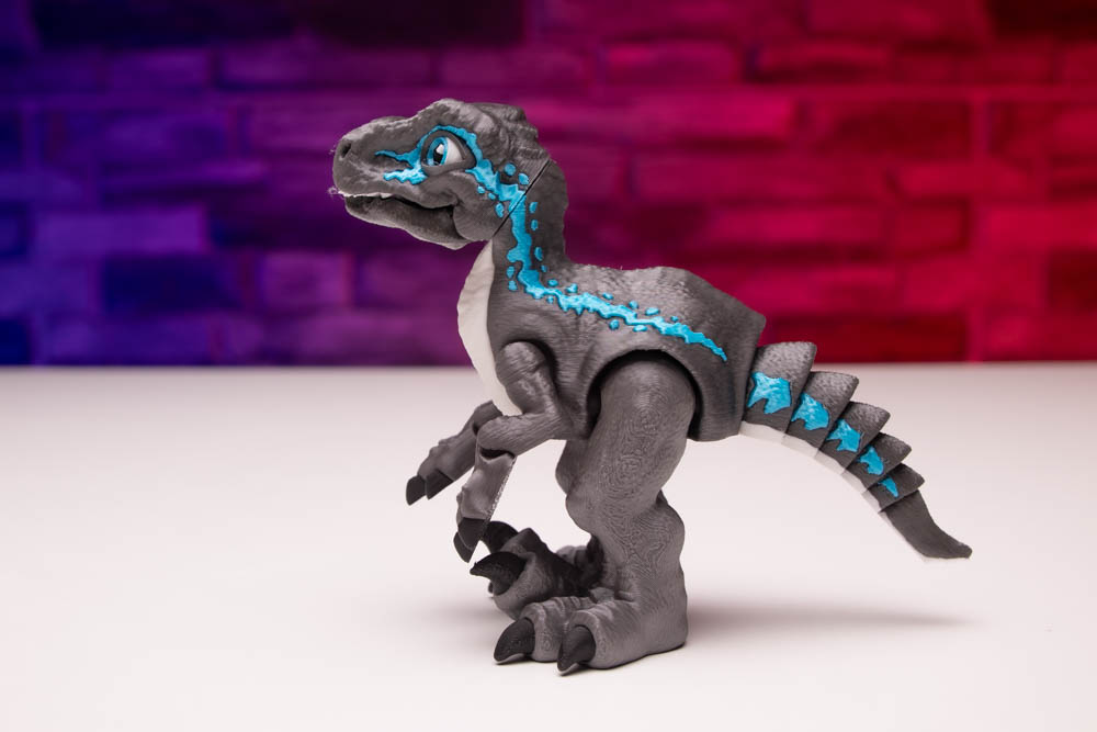3D Print Multicolor Articulated Gray T-Rex STL for download