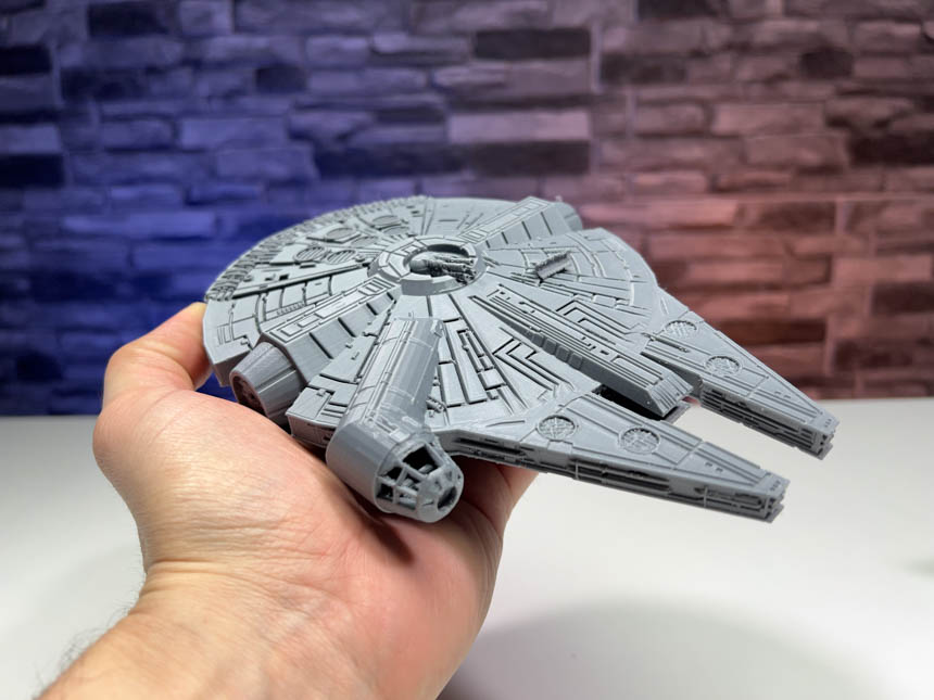 3D Printed Millennium Falcon STL for free Download