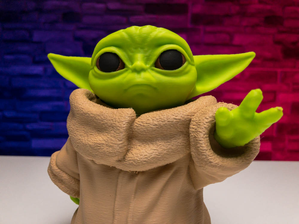 3D Print Multicolor Baby Yoda STL for download