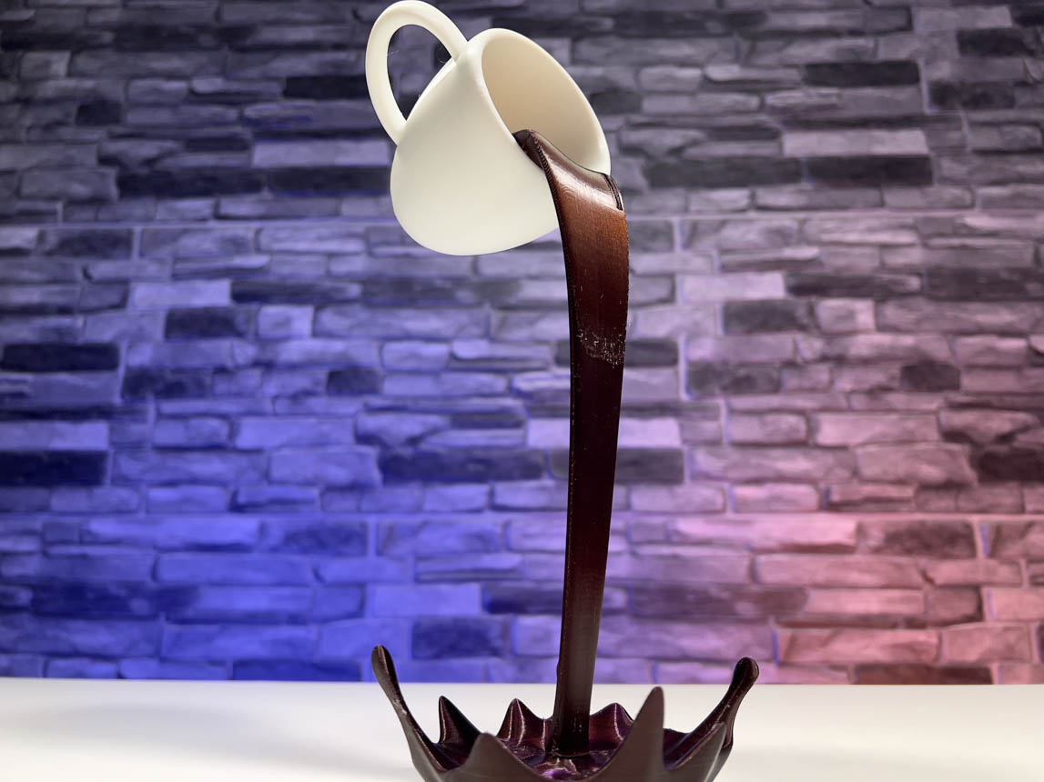 Optical Illusion Floating Cup Sculpture