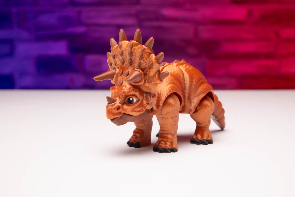 3D Print Articulated Triceratops Dinosaur