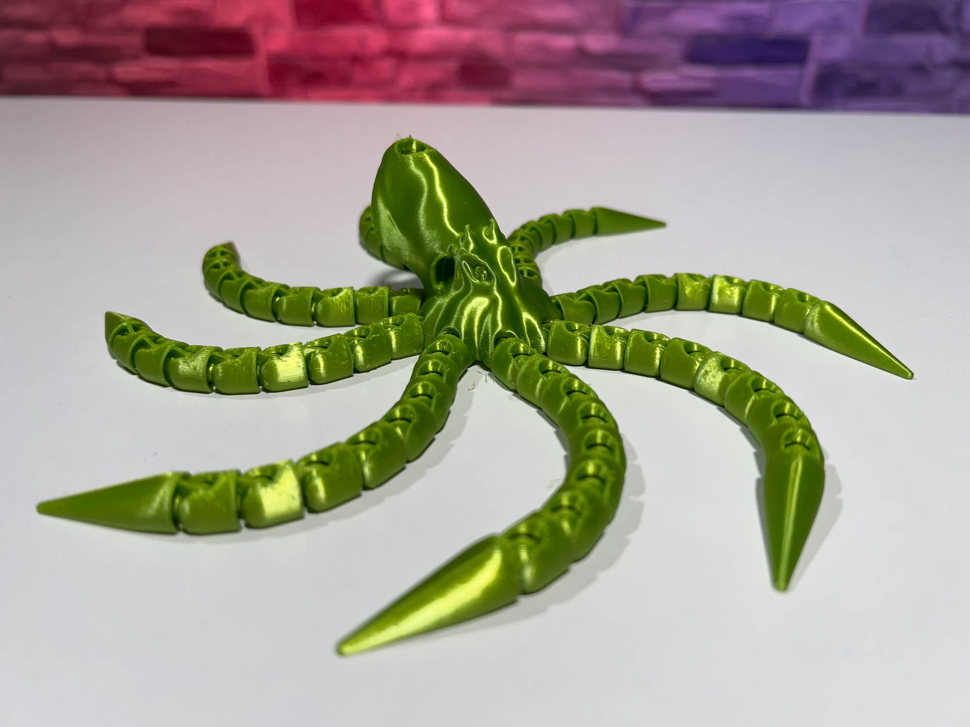 3D Printed Keychain Octopus