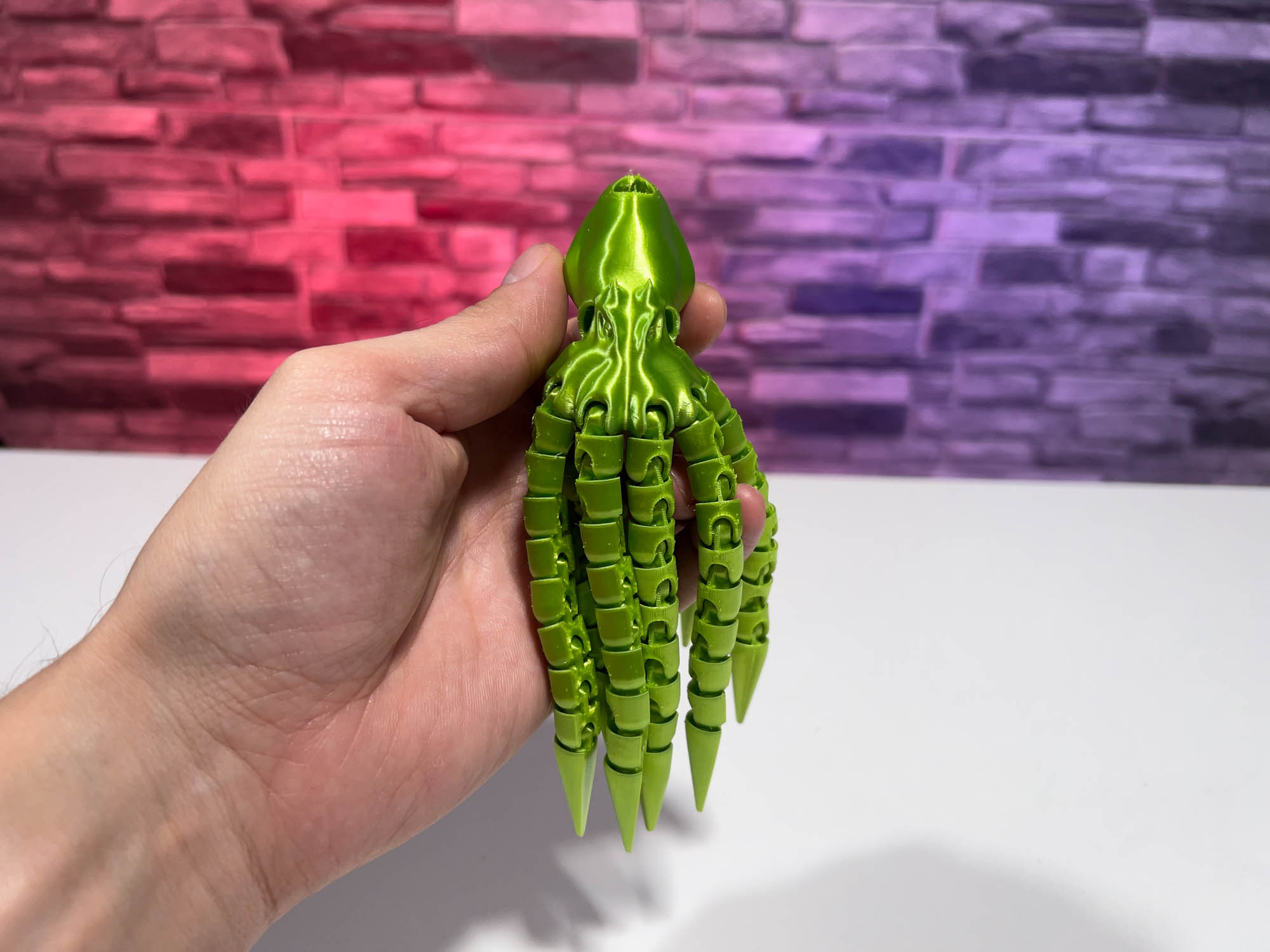 3D Printed Keychain Octopus